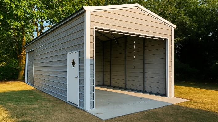 12x25 Steel Garage