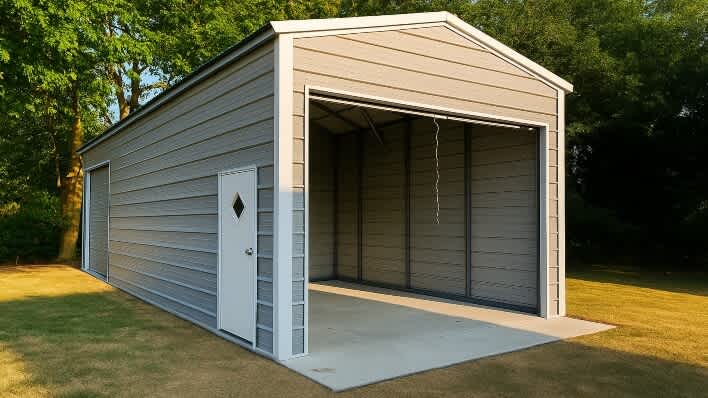 12x25 Steel Garage
