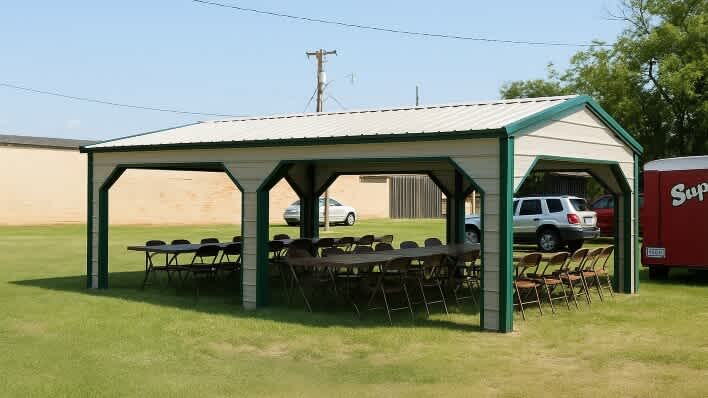 18x20 Side Entry Carport