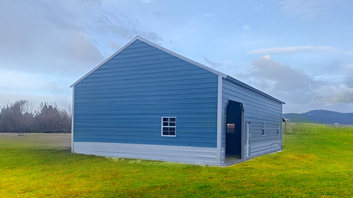 28x40x12 Garage With Lean-to