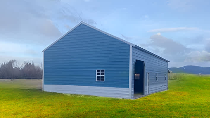 28x40x12 Garage With Lean-to