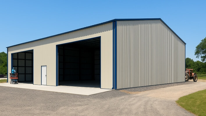 60x70 Commercial Clear Span Building