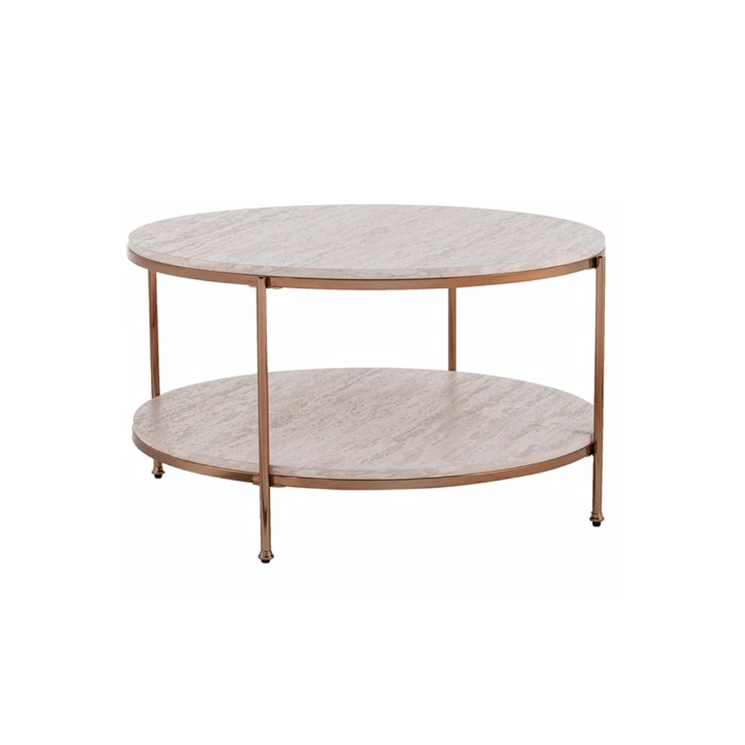 Silver Orchid Henderson Round Cocktail Table