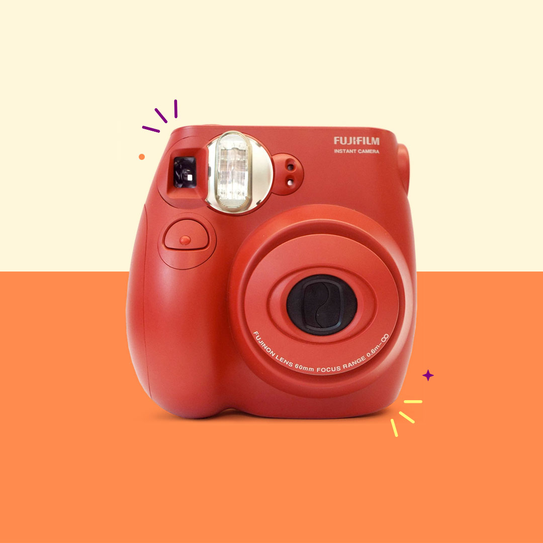 Fujifilm Instax Mini 7S Instant Film Camera, Red, Blister Packing