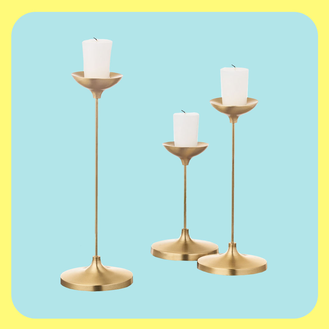 Macys Hotel Collection Candle Holders, Set of 3