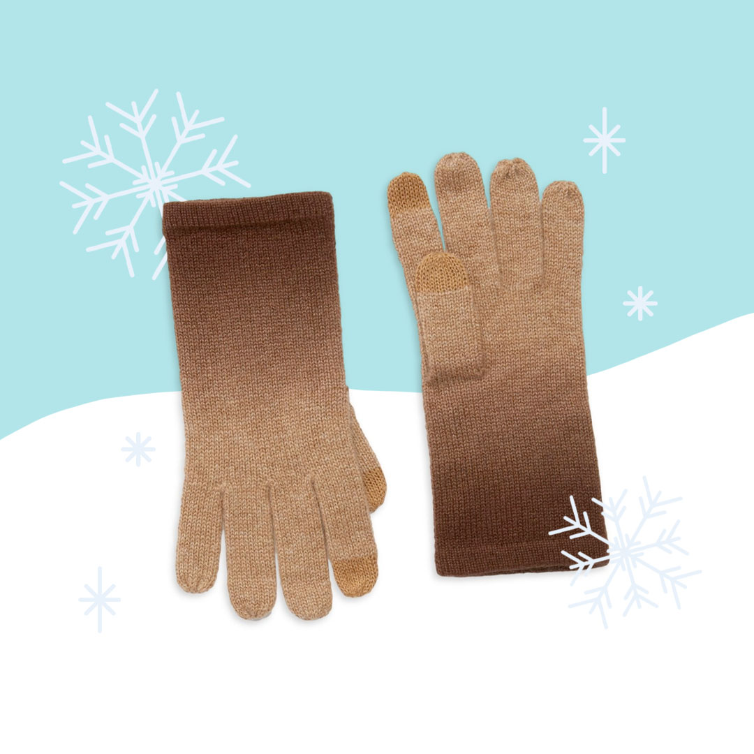 Saks OFF 5TH Ombre Cashmere T-Tech Gloves