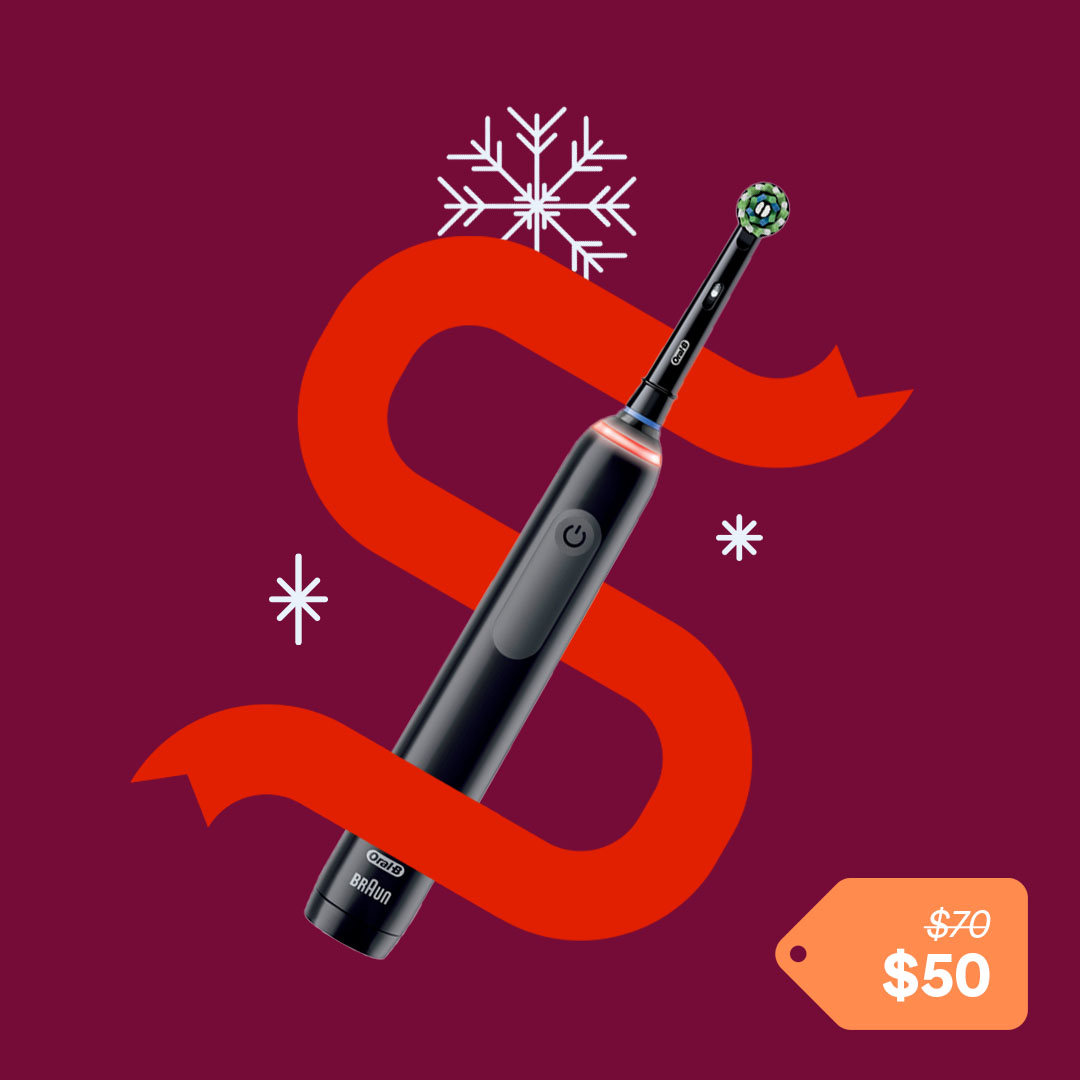 Gift Guide Under $50 Walmart Oral-B Smart 1500 Rechargeable Electric Toothbrush