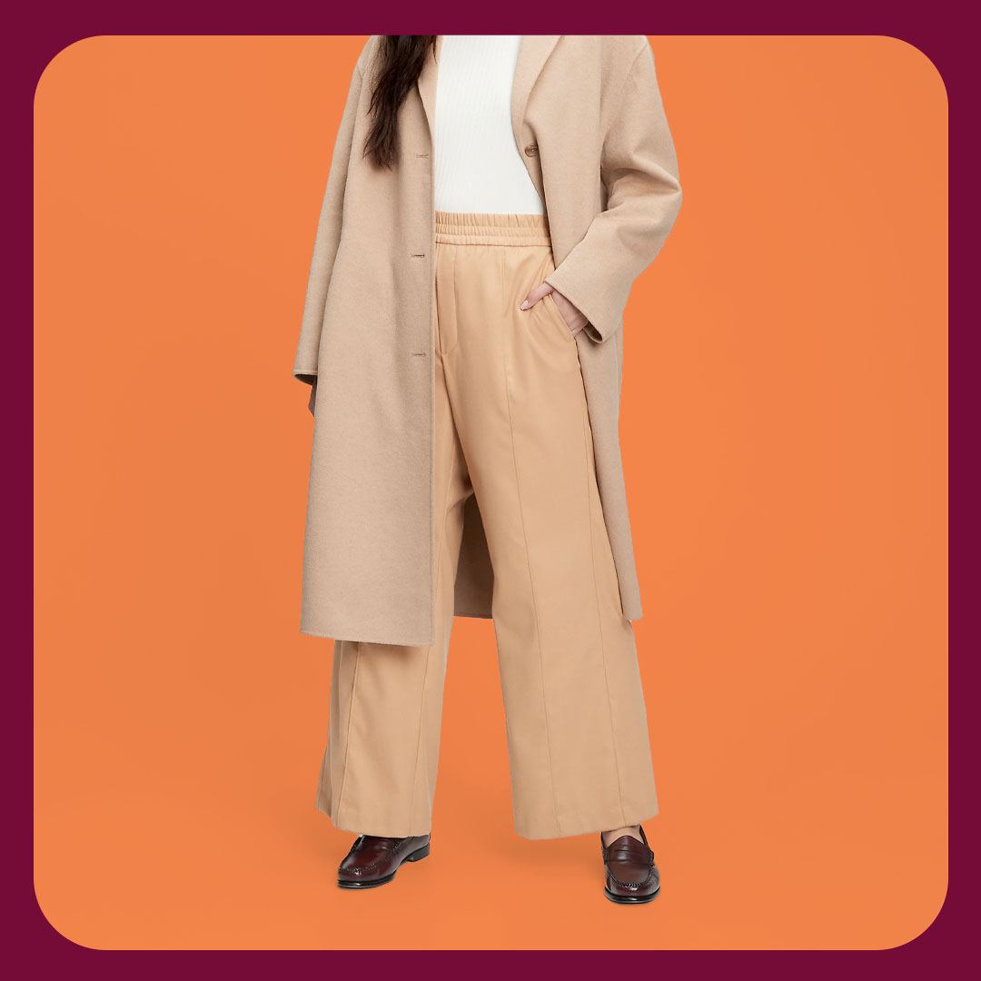 Gap High Rise Recycled Pleated Wide-Leg Pants