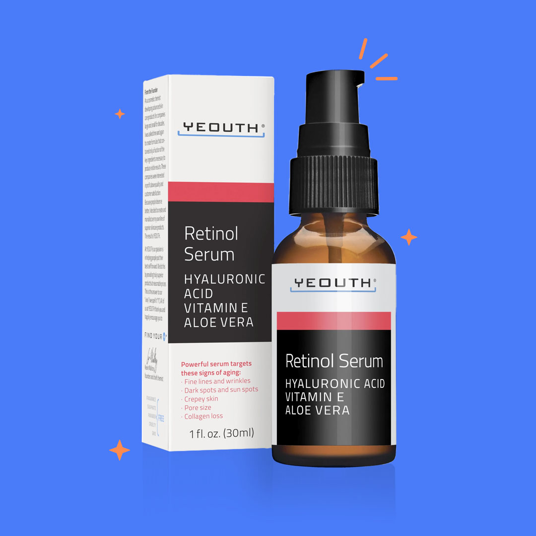 Yeouth Retinol Serum with Hyaluronic Acid Vitamin E and Aloe Vera