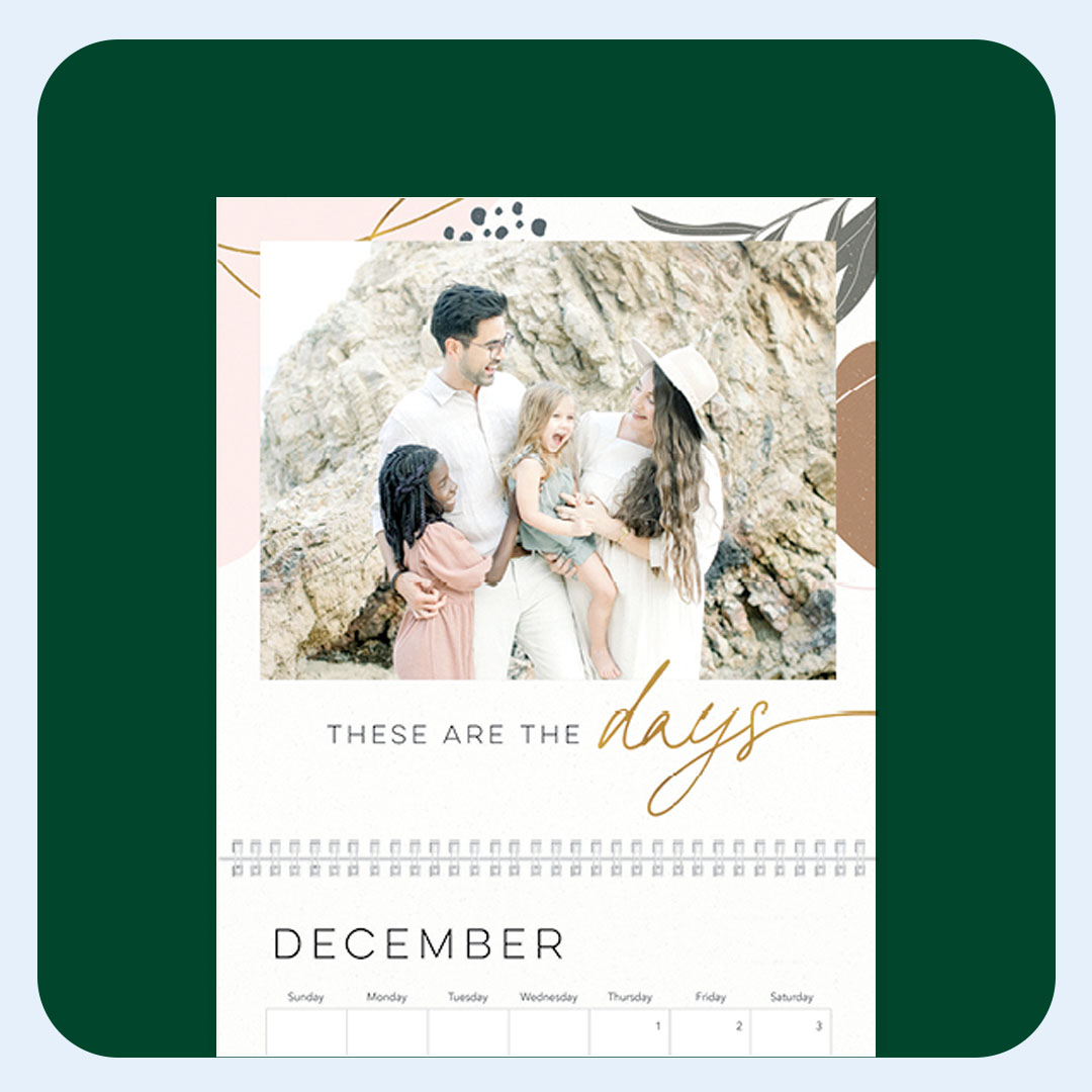 January Editors Pick Shutterfly Muted Everyday Abstract Calendar Wall Calendar