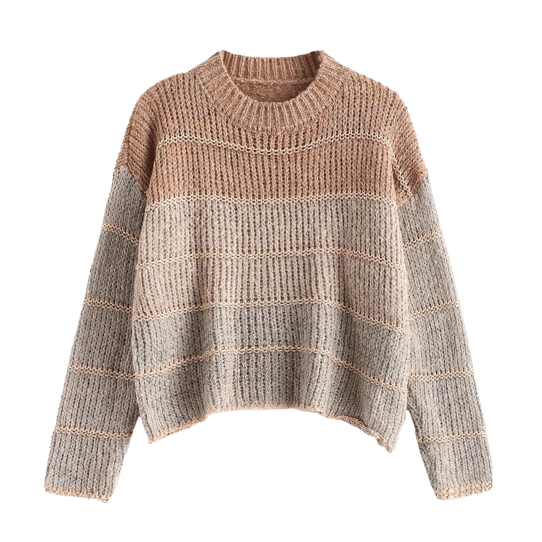 Cropped Chunky Knit Sweater