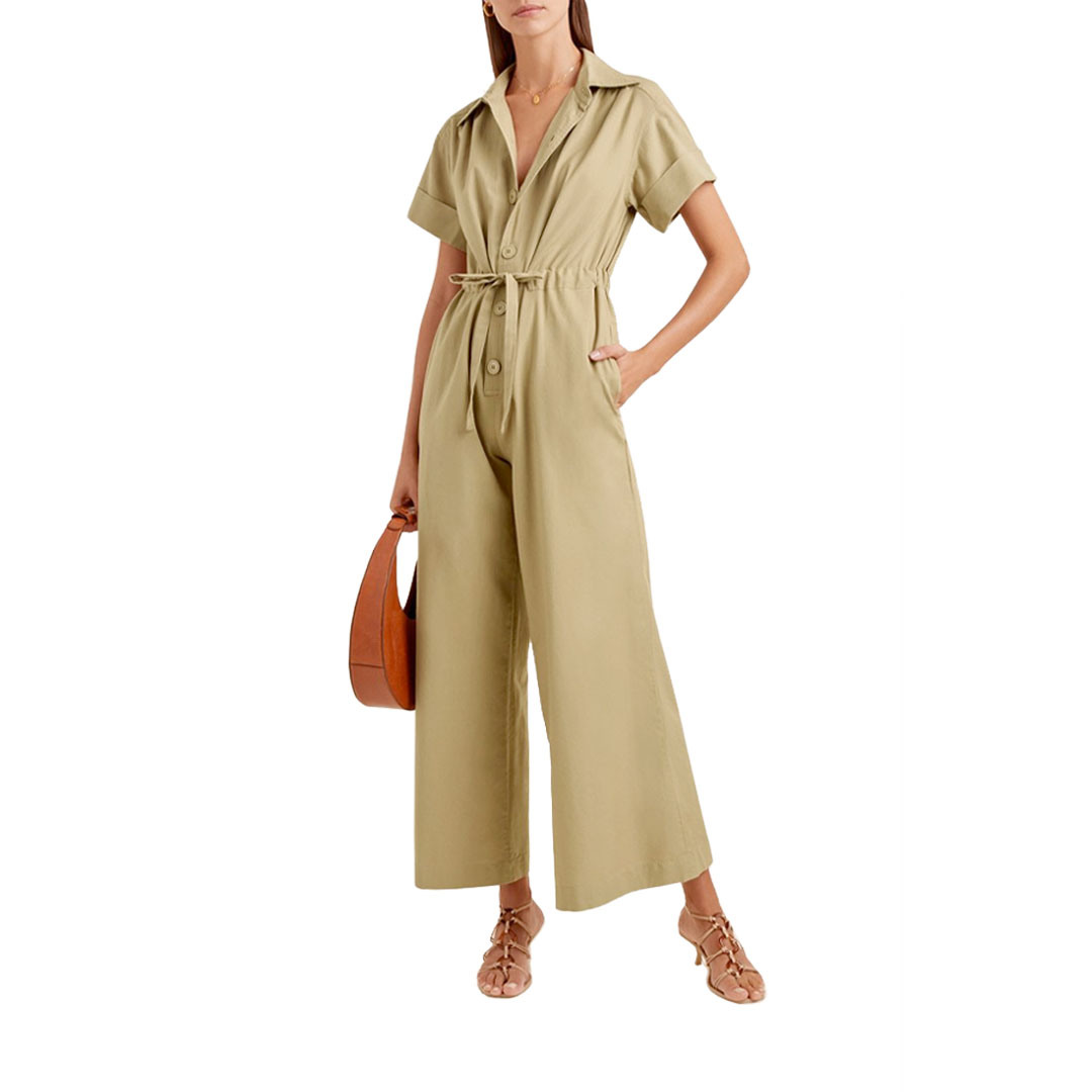 Moda Operandi Exclusive Simone Flared-Leg Cotton Jumpsuit