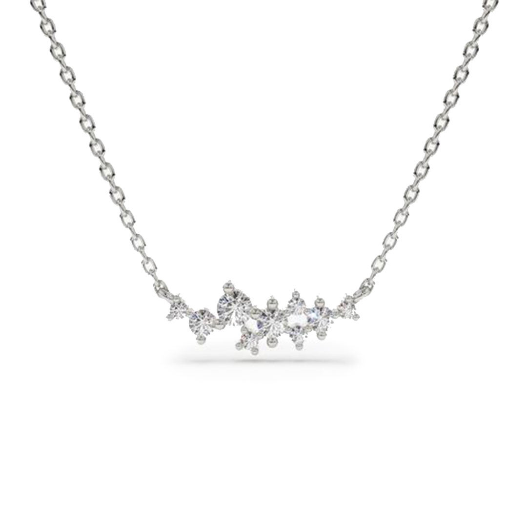 Diamond Cluster Necklace