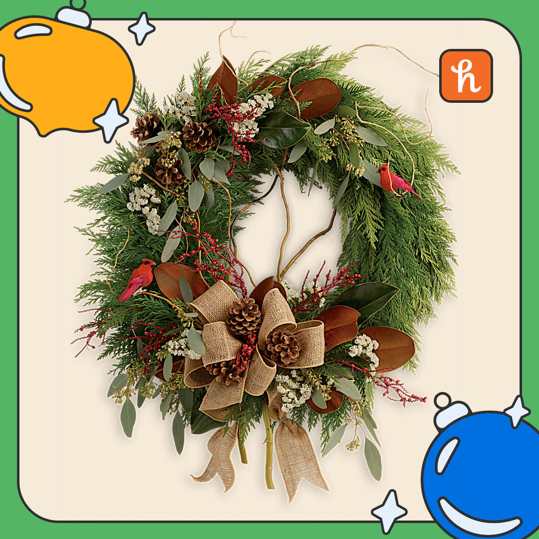 Teleflora Rustic Holiday Wreath