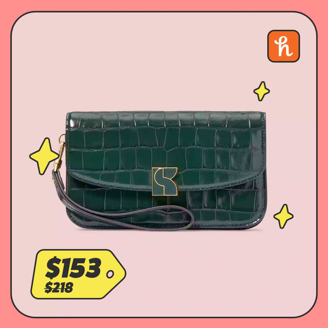 Green croc purse 