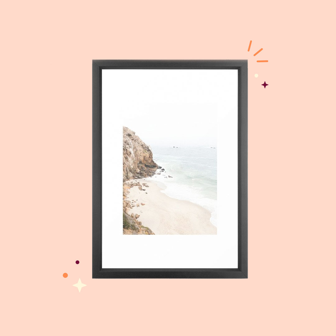 Malibu California Beach Framed Art Print