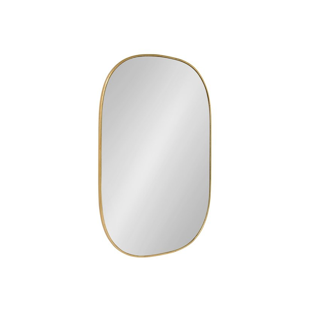 Kate and Laurel Gold Leaf Wall Mirror