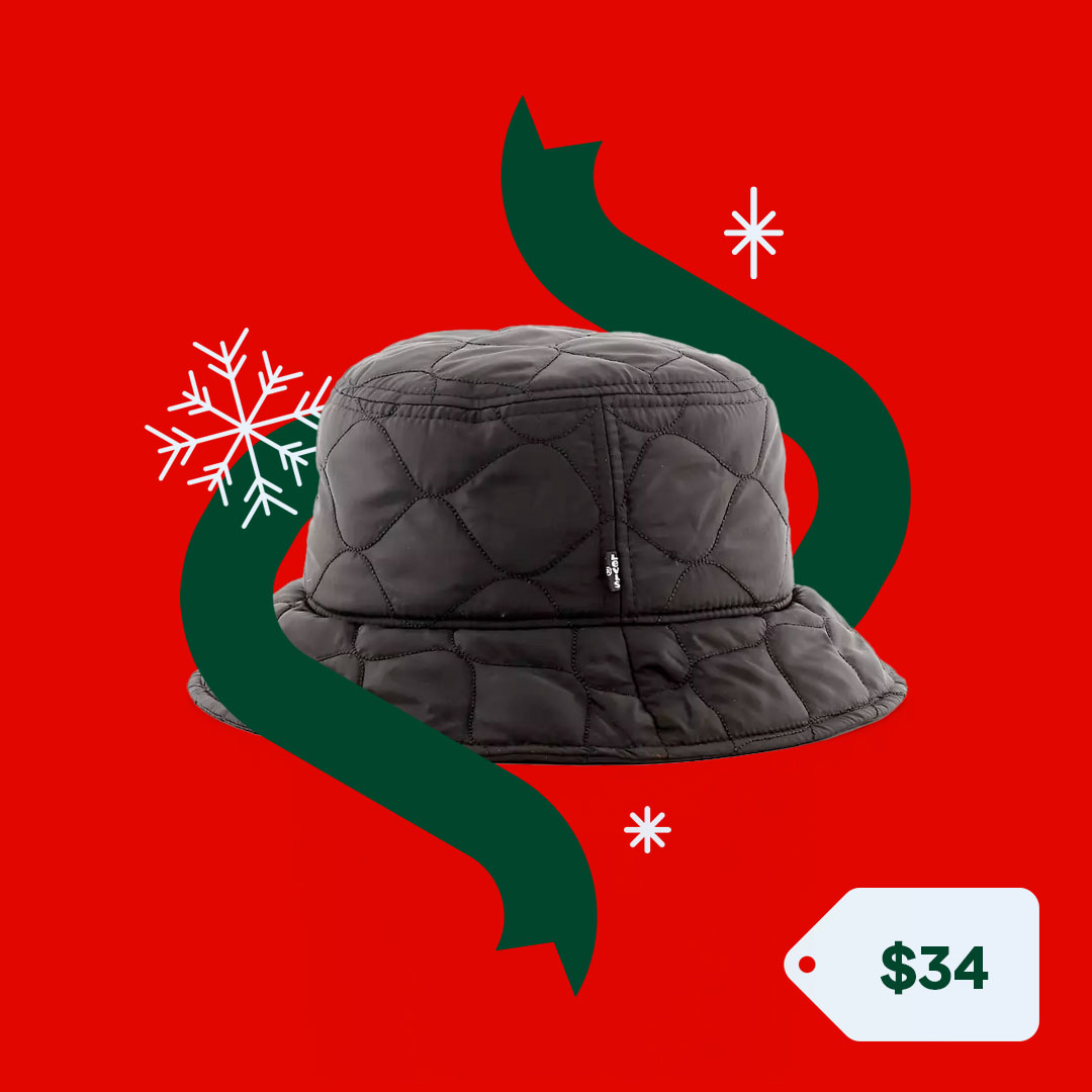 Gift Guide Under $50 Levis Quilted Bucket Hat