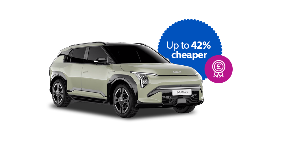 Save up to 42 percent when you lease a Kia EV3 on the Motability Scheme