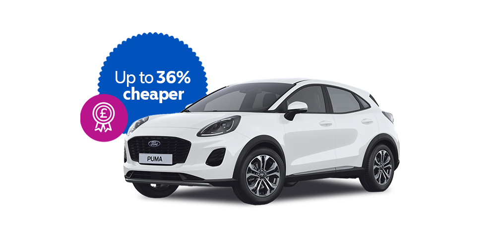 Save up to 36 percent when you lease a Ford Puma on the Motability Scheme