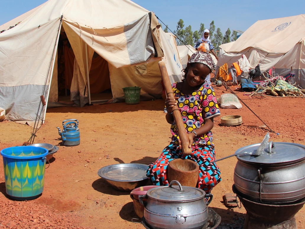 Site de déplacés de Socoura, région de Mopti