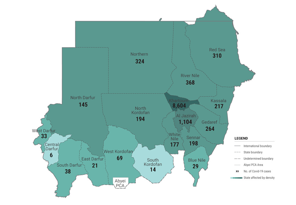 COVID-19 cases map