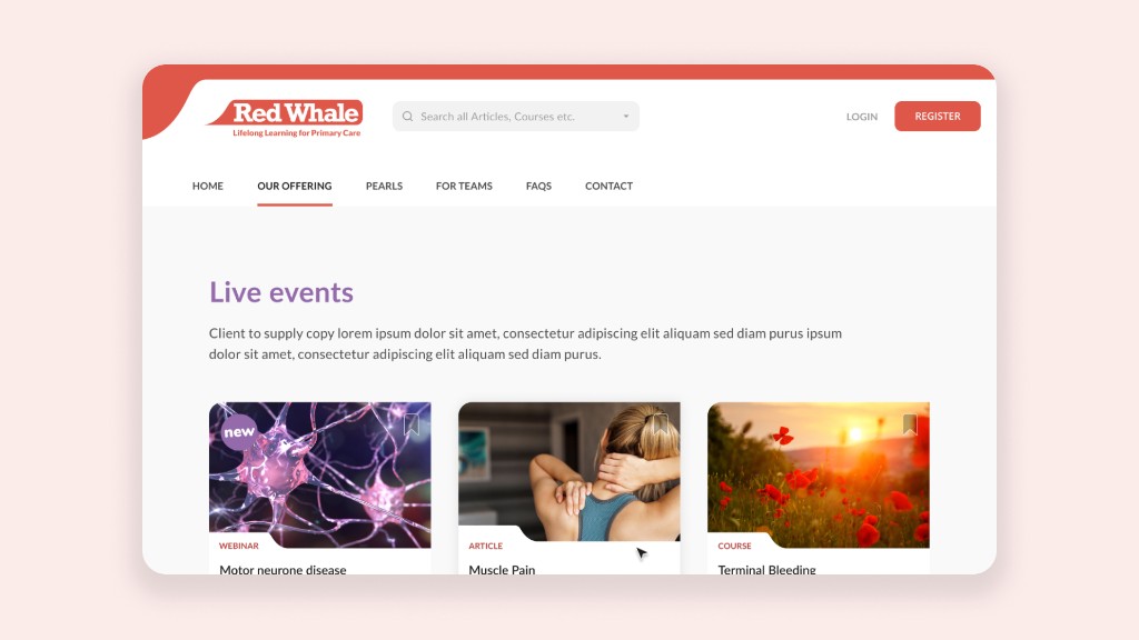 Red Whale — live events
