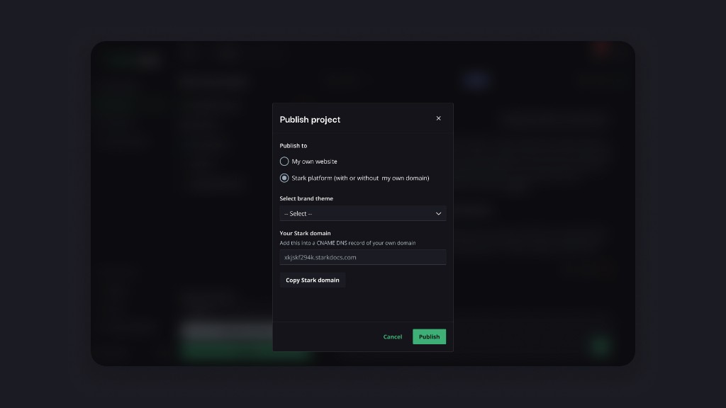 Stark Chat — publishing