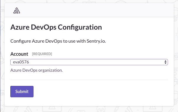 Sentry Azure DevOps configuration