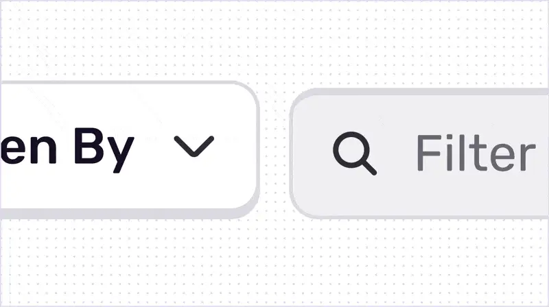 scrap-buttons Isolated on a white background, a button and input are arranged side by side. The button is pressed three time, highlighting the different interactive states.