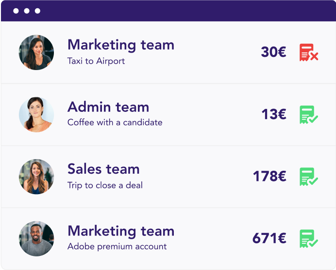 Spendesk teams visibility