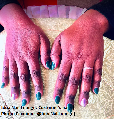 Idea Nail Lounge customer’s nails [Photo: Facebook @IdeaNailLounge]