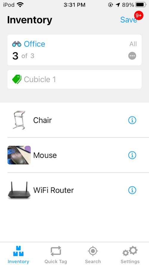 Wave Inventory Page