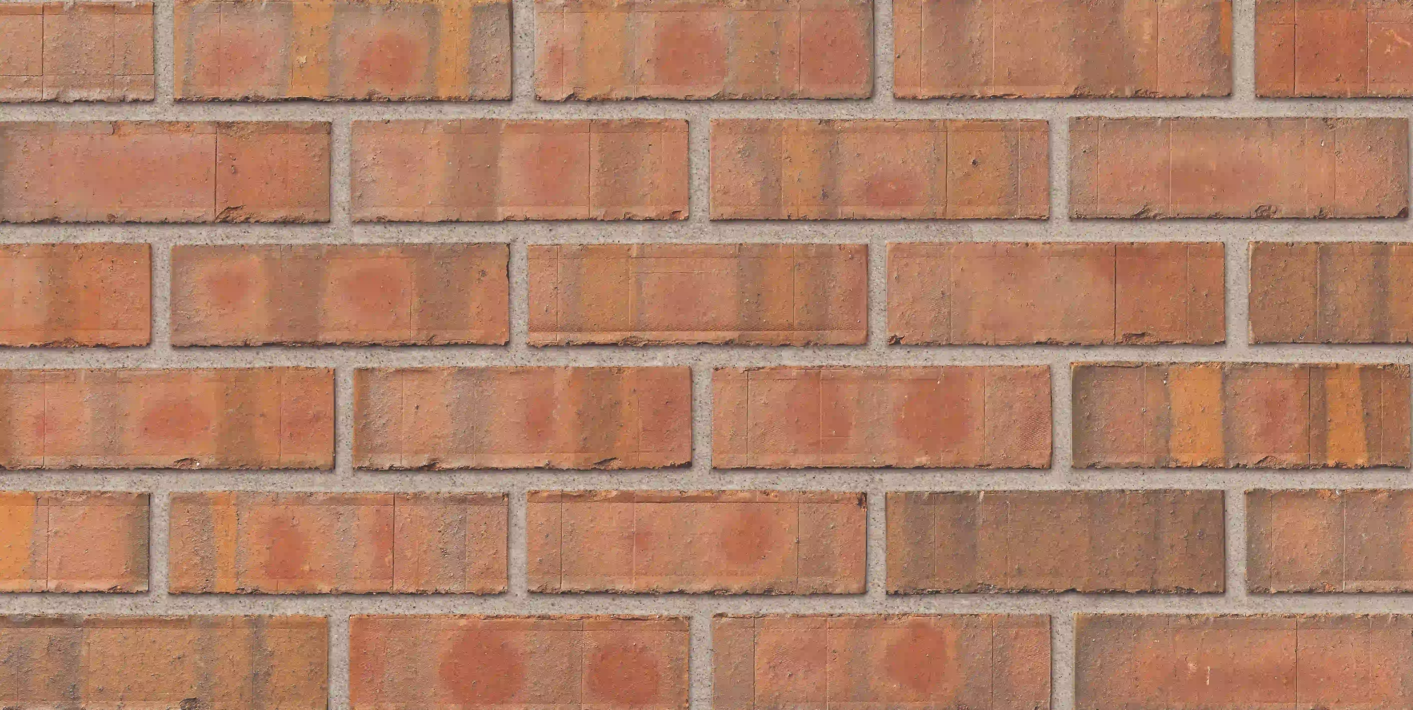 Ibstock A0298A New Priory Red Multi brick panel shot