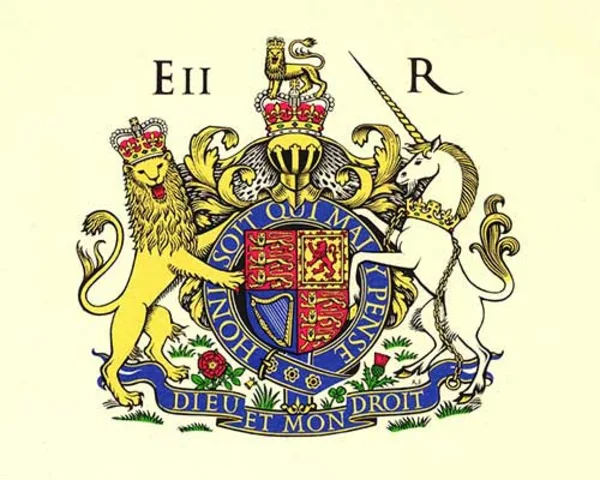 The Royal Coat of Arms on a Commemorative Scroll