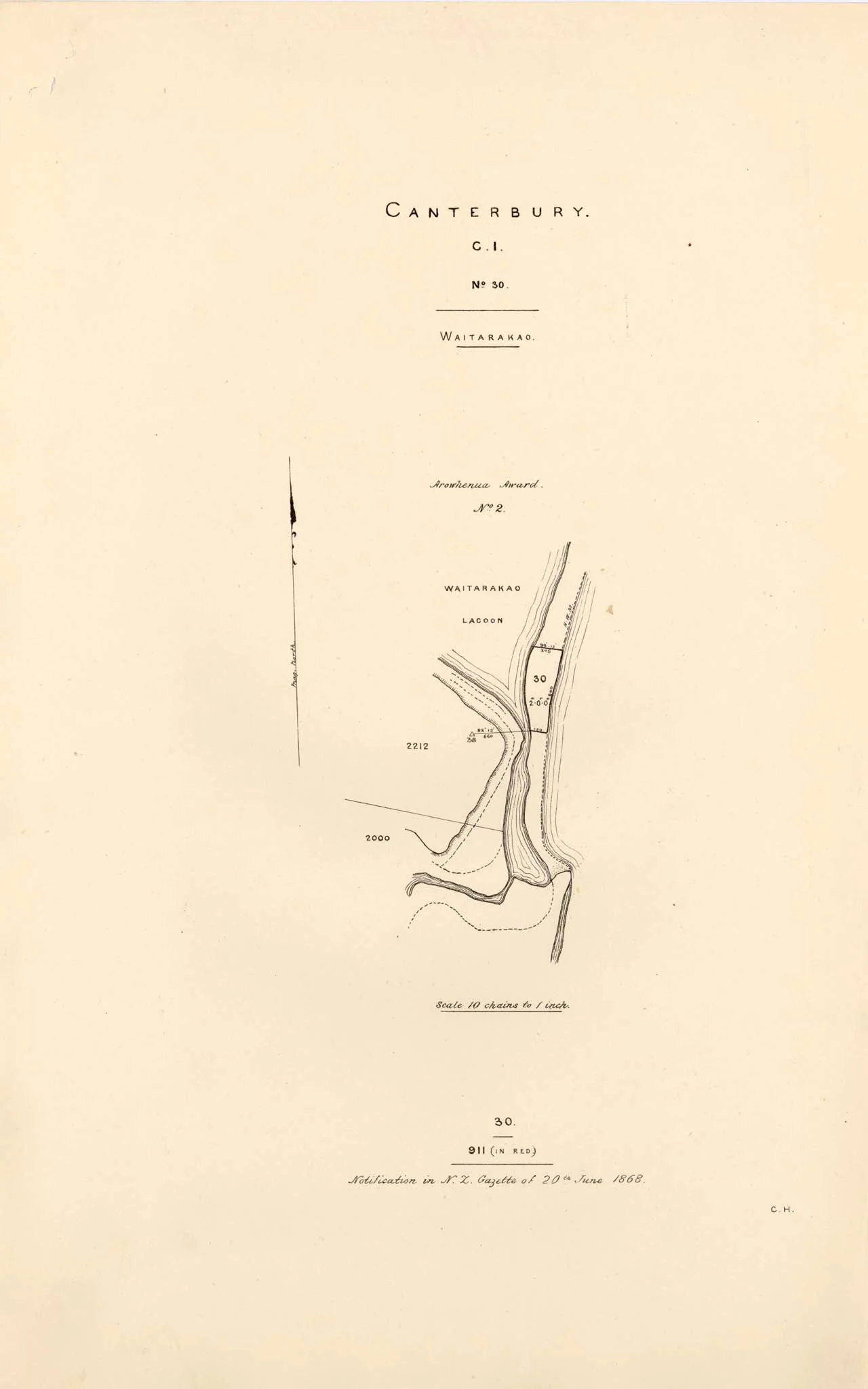 Reserve 911 - Waitarakao Lagoon - 1870