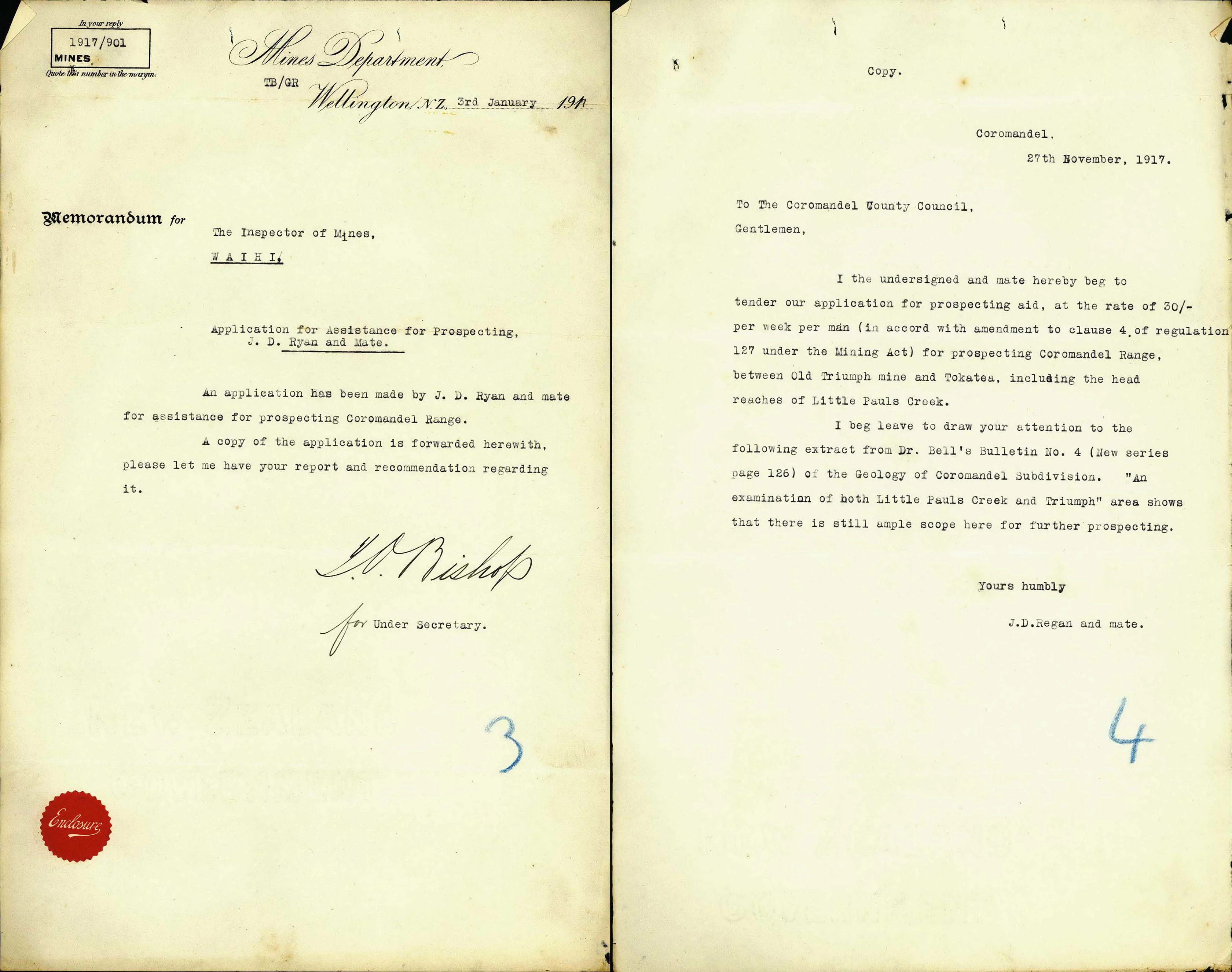 Typewritten letter
