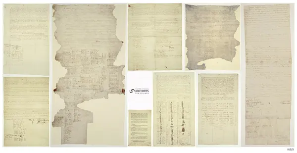 Pages from the Treaty of Waitangi
