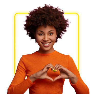 Mujer que invita a colaborar en la gestión social de Gana