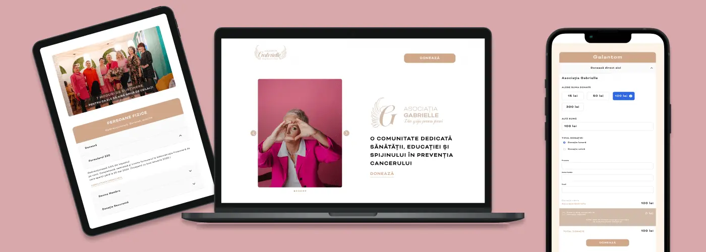 Gabrielle - Website Development