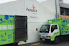 Junk Run waste removal trucks outside Hospice in Auckland. Junk Run waste removal trucks outside Hospice in Auckland.