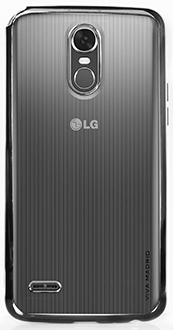 Gun Metal Viva Madrid Metalico Flex - LG Stylo 3 Case Back View