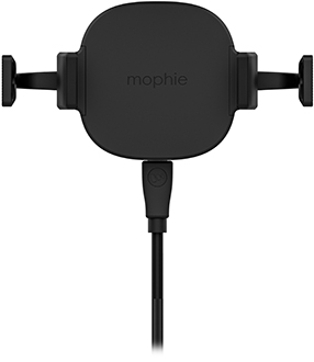 Black Mophie Charge Stream Vent Mount Front