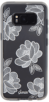 Silver Florette Sonix Clear Case - Samsung Galaxy S8 Case Back View