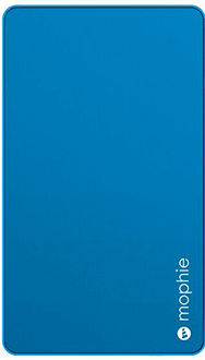 mophie powerstation mini (3 000 mAh) bleu - vue avant