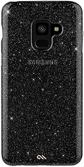 Black Case-Mate Sheer Glam Naked Tough Galaxy A8 Case Back