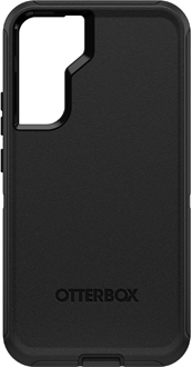 Black OtterBox Galaxy S22+ Defender Case from the Back