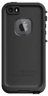 Vue arrière de l’étui LifeProof FRĒ noir pour iPhone 5/5s/SE