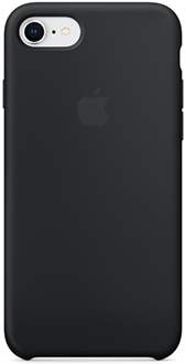Étui en silicone noir pour iPhone 7/8/SE d’Apple – Vue arrière