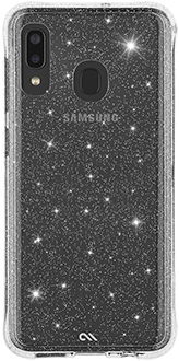 Glitter Case-Mate Sheer Crystal Galaxy A20 Case Back